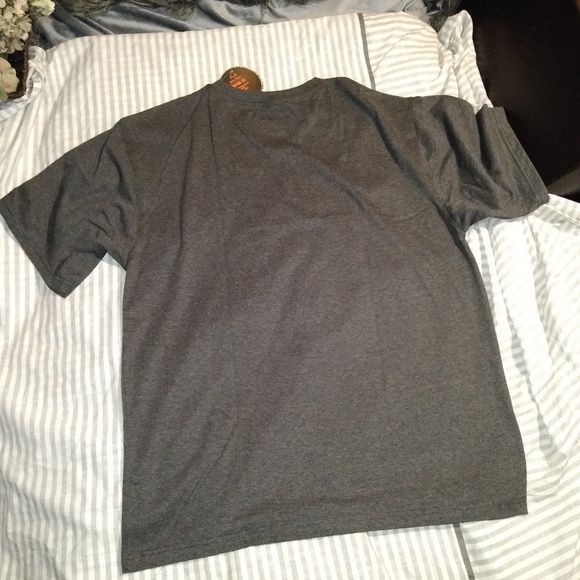 REALTREE Heather Blue/Gray Graphic T-Shirts with Deer Antler American Flag - Picture 6 of 6